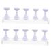 POPETPOP 2 Sets Nail Checkerboard Practice Nail Tip Holder Press on Nail Kit Nail Stand Nail Tip Stand Fake Hands to Practice Fake Nails Paint Holder Practice Tools White Manicure Magnet 2.5x1.4x1.4cm White