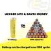 Buy Exell 36-Pack Nickel-Cadmium Button-Top Rechargeable Batteries for Solar & Outdoor Lights - AA 1.2V 1000mAh - Buy Online on GoSupps.com