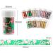 DIY Manicure Confetti Filling Sticker Nail Art Foils Gold Silver Foil Mesh Nail Foils 3D Gold Flakes(Red Foil Gold Mesh) - Buy Online on GoSupps.com