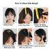 Dsoar Side Bangs Clip in Real Human Hair Bang Natural Black Color - Straight Fringe Hair Extensions | 1 Count - Buy Online on GoSupps.com