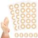 Beavorty 45Pcs Callus Cushions Self Adhesive Callus Cushions Round Foam Padding Oval Shaped Cushion Corn Pads Toe and Foot Protectors for Men Women 1.60X1.60X0.30CM