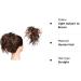Instant Ponytail Hairpiece Scrunchie in Tousled Brown Blonde Straight Style - Elastic Updo Bun for Fashionable Look - Buy Online on GoSupps.com