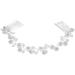 Frcolor Bridal Comb Clips Crystal Pearl Hair Comb Wedding Headpiece (Silver)