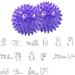 Igelball Massage Balls - 2 Pack Acupressure Hedgehog Balls for Pain Relief Muscle Regeneration & Myofascial Relaxation | Ideal for Back Legs Feet & Hands - Buy Online on GoSupps.com