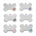 Fyfjur 6 PCS Blank Dog Tags Bone ID Tag for Dog Engraved Bone Shaped Pet ID Dog Tags DIY Engraved Cat Dog ID Tags Personalised Pet Identity Name Tags Blank Dog tag DIY Carving