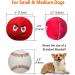 TONGKTAI Dog Toys Soft Stuffed Plush Balls Pet Chew Squeake Toy Interactive Fetch Play for Small Medium Pets (8 pack) - Buy Online on GoSupps.com