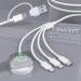 MTAKYI 4-in-2 Apple Watch Charger Cable Apple Watch/iPhone/Airpods, Watch Magnetic Charging Cable iWatch Series SE/8/7/6/5/4/3/2 - Wireless Travel Watch Charger AirPods 1/2/3/Pro&iPad Series ZJK04