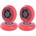 AOWISH 80mm Inline Skate Wheels 4-Pack - Outdoor Asphalt Formula 85A Replacement Wheels with ABEC-9 Bearings and Spacers (Red) - Buy Online on GoSupps.com