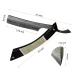 Zertone Damascus Straight Razor - VG10 Steel Blade Ebony & Acrylic Handle - Premium Barber Straight Edge Razor for Men (Black - Buy Online on GoSupps.com