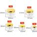 Zeoabsy 4-Pack 5ml Transparent Acrylic Diamond-Shaped Jars with Gold Screw Caps Perfect for Creams Lotions Nail Art & Lip Balm - Buy Online on GoSupps.com