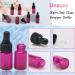 Unxuey 3ml Rose Red Glass Essential Oil Dropper Bottles with Clear Pipettes Dropper Rose Red Eye Drops Vials with Black Screw Cap Perfume Beauty Fragrance Cosmetic Bottles 20 Pack - Buy Online on GoSupps.com