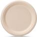 Disposable Sugarcane Paper Dinner Plates 9 Inch 125 Pack Brown Unbleached - Buy Online on GoSupps.com