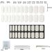 Semi Cured Gel Nail Strips 27 PCS Gel Nail Polish Stickers Wraps Adhesive Gel Nail Stickers with Nail File Stick and Sealing Strip(H) - Buy Online on GoSupps.com