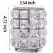 Tasybox Crystal Makeup Brush Holder Organizer - Handcrafted Silver Cosmetics Brushes Cup Storage Solution - Buy Online on GoSupps.com
