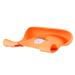 Kiddo Feedo Roll Up Bib for Baby & Toddler | Easy Clean Mealtime Bib with Pocket | Comfortable Orange Bib for Mess-Free Dining - Buy Online on GoSupps.com