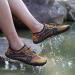 Men's Aqua Shoes | Fast-Drying Water Shoes for Kids & Adults | Non-Slip & Barefoot Beach Footwear - EU 41 Brown - Buy Online on GoSupps.com