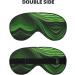 Green Curve Texture Print Unisex Eye Mask | Soft Comfort Sleep Mask for Travel Yoga & Shift Work - Buy Online on GoSupps.com