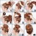 2PCS Ring Style Hair Donut Bun Maker for Medium Chignon - Brown (3 Inch) | Short & Thin Hair Doughnut Shaper - 2 Pack - Buy Online on GoSupps.com
