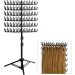 predolo Braiding Hair Rack Standing Standing Braid Rack 144 Pegs Double Sided Standing Hair Stand for Braiders Hairstylists black - Buy Online on GoSupps.com