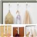 Outanaya 2pcs No Punching Door Hook Entryway Wall Hanger Metal Hanging Hooks Double Flowerpot Clothing Iron - Buy Online on GoSupps.com