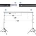 8.5x10ft Adjustable Backdrop Stand Kit with Spring Clamps - Perfect for Parties, Photography, and Video - Buy Online on GoSupps.com