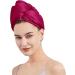 Buy Holiberty Coral Velvet Hair Drying Cap - Ultra Absorbent Fast Drying Towel Wrap for Women & Girls - Perfect for Long Curly Hair (Wine Red) - International Shipping Available - Buy Online on GoSupps.com
