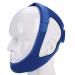 Anti Snoring Chin Strap Stop Snoring Aids Breathable Stop Snore Chin Strap Snoring Solution Snore Stopper Adjustable Anti Snoring Belt Stop Snoring Device for Men Women CPAP Users Mouth Breather Blue
