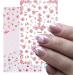 DIY For Manicure Summer Sliders Cherry Blossoms 3D Water Transfer Nail Art Sticker Pink(F129) - Buy Online on GoSupps.com