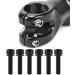 6Pcs M5x20mm Titanium Alloy Bike Cycling Bolts with Gasket - Black - Buy Online on GoSupps.com