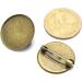 RuiLing 50pcs 2.5cm Bronze Brooch Clasps Pin Disk Base for DIY Jewelry Making - Buy Online on GoSupps.com