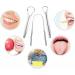 Psytfei 3 PCS Stainless Steel Tongue Scraper Set | Portable Oral Care Tool for Adults | Effective Tongue Cleaner - Buy Online on GoSupps.com