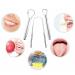 3 PCS Portable Stainless Steel Tongue Scraper Set - Oral Care Tools for Bad Breath Relief & Hygiene - Buy Online on GoSupps.com
