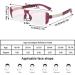 Flexible TR90 Rimless Blue Light Blocking Reading Glasses Multifocus Computer Readers Anti Eyestrain Eyeglasses(Couleur:Red Grandeur:2.0x) - Buy Online on GoSupps.com