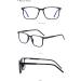 KDOQ TR90 Light Frame Square Blue Light Blocking Glasses Anti Blue Ray Computer Eyewear for Men & Women in Matte Black - Buy Online on GoSupps.com