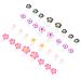 Lurrose 32pcs Nail Art Toe Separators Daisy Flower Silicone Finger Toe Separator Nail Polish Pedicure Spacer Toes Divider Pedicure Salon DIY Tool