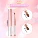 2pcs Nail Art Clean Up Brushes - Rose Gold Metal Rhinestone Handle - DIY Design & Polish Mistake Cleaning - Nail Cleaning Brush - Buy Online on GoSupps.com
