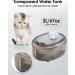WOPET Cat Water Fountain 67oz/2L Automatic Dispenser, Silent Pet Drinking Fountain with 1 Replacement Filter - Gray - Buy Online on GoSupps.com