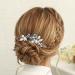 Casdre Blue Rhinestone Hair Pins - Silver Flower Bridal Hair Pieces (Pack of 3) - Buy Online on GoSupps.com
