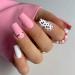 Leopard Print Square Fake Nails - 24Pcs Medium Length Glossy Acrylic Nails for Women - Buy Online on GoSupps.com