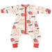 ZIGJOY Toddler Sleeping Bag 1.5 TOG Baby Sleep Bag with Feet 100% Cotton Sleep Sack All Year Round for 7-9T Baby Girl Boy Essentials Rabbit
