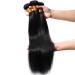 Brazilian Human Hair 3 Bundles Straight Virgin Weave - 100% Natural Black Hair Extensions (14) - Buy Online on GoSupps.com