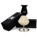 White Badger Hair Shaving Brush with Stand & Stylish Packaging | Perfect Daily Shaving for Men - International Shipping - Buy Online on GoSupps.com