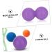 Lurrose Hand Massager & Yoga Balls Set - 4-Piece Fitness Equipment for Trigger Point & Planar Fasciitis Relief - Double Massage Roller & Peanut Balls - Buy Online on GoSupps.com