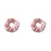Pink Velvet Hair Scrunchies 2-Piece Set - Soft Bunny Furry Hair Ties for Women & Girls - Buy Online on GoSupps.com