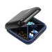 Pill Organizer Daily 4 Compartments Black Pill Case Portable Compact Waterproof Pill Box to Hold Medicine Vitamin Fish Oils Jewelry and Secrets for Purse Travel/Outdoor/Business Trip Black-4 4 compartments