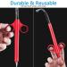 Lube applicator syringe compatible with Silicone Oil Water based Personal Lubricant or Gel - with smooth rounded tip No sharp edges Reusable Easy to use and clean Dosage Markings 10ml Scales  2 PCS (Red & Red) - Buy Online on GoSupps.com