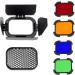 Flashpoint Barndoor Kit for The eVOLV 200 Fresnel Head with 4 Color gels (BD-07) - Buy Online on GoSupps.com