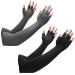 Nuanchu 2 Pairs Compression Gloves Long Wrist Compression Sleeve Carpal Tunnel Gloves Compression Arm Sleeves Hand Compression Gloves for Men Women Computer Typing  Support Hands Wrist and Arm