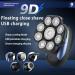 Buy 6 in 1 Electric Head Shaver for Men - 9D Floating Waterproof Razor & USB Charging Trimmer Kits - Buy Online on GoSupps.com