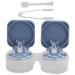 Portable Contact Lens Case - Ink Blue Plastic Cosmetic Organizer for Travel & Home | Ideal Gift - Buy Online on GoSupps.com